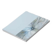 Elegant Beauty Modern Abstract Fractal Art Flower Notitieblok (Linkerzijde)