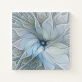 Elegant Beauty Modern Abstract Fractal Art Flower Notitieboek (Achterkant)