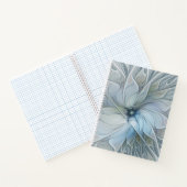 Elegant Beauty Modern Abstract Fractal Art Flower Notitieboek (Binnen)