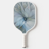 Elegant Beauty Modern Abstract Fractal Art Flower Pickleball Paddle (Achterkant)
