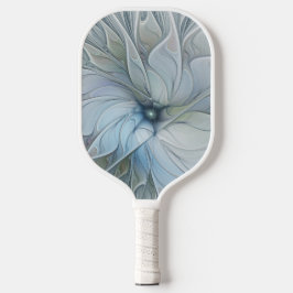 Elegant Beauty Modern Abstract Fractal Art Flower Pickleball Paddle