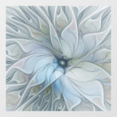 Elegant Beauty Modern Abstract Fractal Art Flower Raamsticker (Vel)