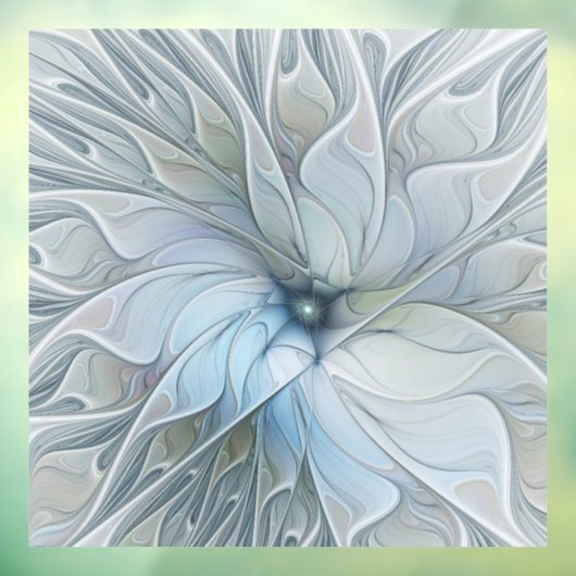Elegant Beauty Modern Abstract Fractal Art Flower Raamsticker (Vel 3)