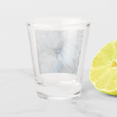 Elegant Beauty Modern Abstract Fractal Art Flower Shot Glas (Achterkant)