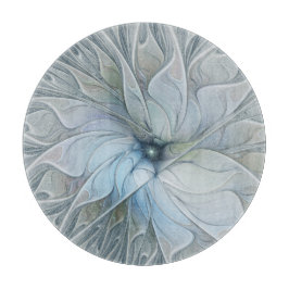 Elegant Beauty Modern Abstract Fractal Art Flower Snijplank