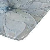 Elegant Beauty Modern Abstract Fractal Art Flower Snijplank (Hoek)