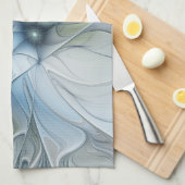 Elegant Beauty Modern Abstract Fractal Art Flower Theedoek (Quarter Fold)