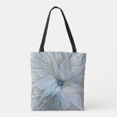 Elegant Beauty Modern Abstract Fractal Art Flower Tote Bag (Achterkant)