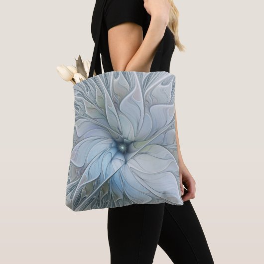 Elegant Beauty Modern Abstract Fractal Art Flower Tote Bag (Dichtbij)