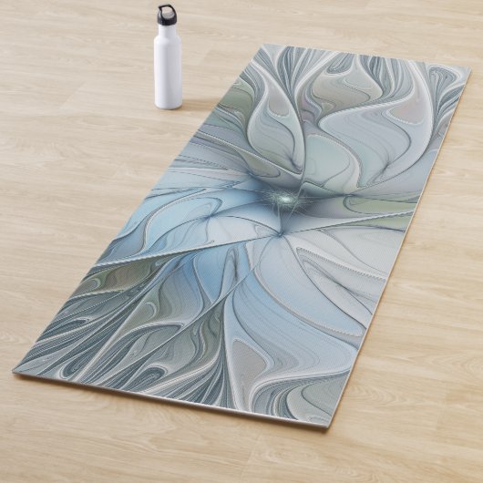 Elegant Beauty Modern Abstract Fractal Art Flower Yogamat (In situ)