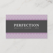 ELEGANT BEAUTY  patroonmauve paarse grijs Visitekaartje (Voorkant)