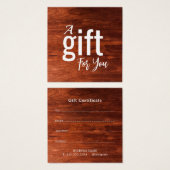 Elegant Beauty Salon Cadeaubon Kaart – Eenvoudig (Voorkant /achterkant)