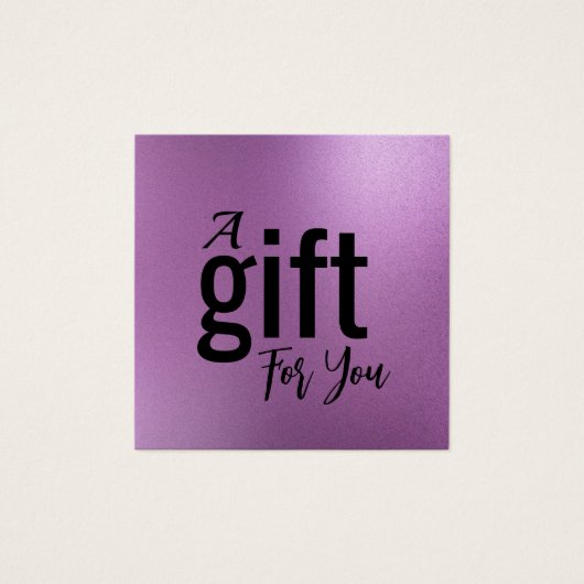 Elegant Beauty Salon Cadeaubon Kaart – Eenvoudig (Voorkant)