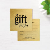 Elegant Beauty Salon Cadeaubon Kaart – Eenvoudig (Bureau)