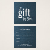 Elegant Beauty Salon Cadeaubon Kaart – Eenvoudig (Voorkant /achterkant)