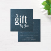 Elegant Beauty Salon Cadeaubon Kaart – Eenvoudig (Bureau)