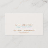 Elegant Beauty Salon Customer Loyalty Punch Card (Achterkant)