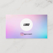 Elegant Beauty Salon Lashes Brows Logo QR Code Visitekaartje (Achterkant)