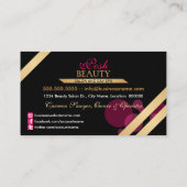 Elegant Beauty Salon Visitekaartje (Achterkant)