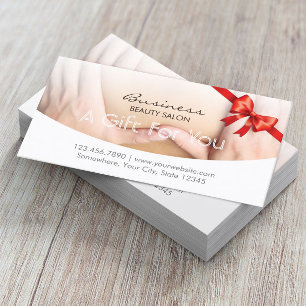 Elegant Beauty Therapy Salon Gift Certificate Kortingskaartje