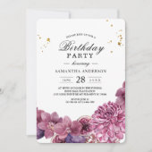 Elegant Beauty Waterverf Roze en Paarse orchideeën Kaart (Voorkant)