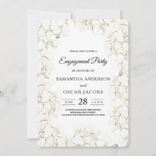 Elegant Beauty White Orchids Lijst Kaart