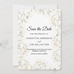 Elegant Beauty White Orchids Lijst Save The Date