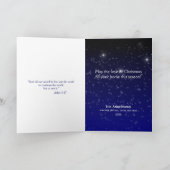 Elegant Because of Love Scripture Christmas Kaart (Binnen)