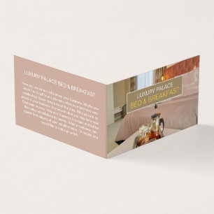 Elegant Bed & Breakfast Accommodatie Gedetailleerd Visitekaartje