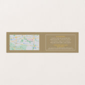 Elegant Bed & Breakfast Accommodatie Gedetailleerd Visitekaartje (Binnenkant ongevouwen)