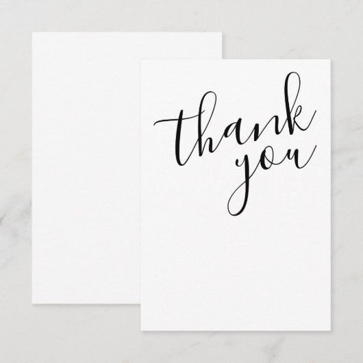 Elegant bedankbriefkaarten bedankkaart (Voorkant / Achterkant)