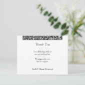 ELEGANT BEDANKKAART BRIEFKAART (Staand voorkant)