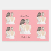 Elegant bedankt dat je mijn bruidsroze bent inpakpapier vel (Voorkant)