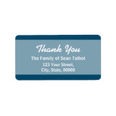 Elegant bedankt Etiket Kies je kleur 3 (Voorkant)