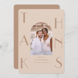 Elegant Bedankt Foto bruiloft Hartelijk dank