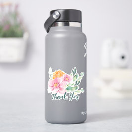 Elegant bedankt jullie bloemen sticker