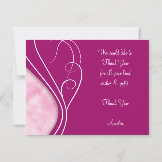 Elegant Bedankt kaarten (Achterkant)