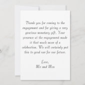 Elegant bedankt kaarten (Achterkant)