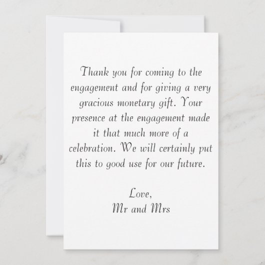 Elegant bedankt kaarten (Achterkant)