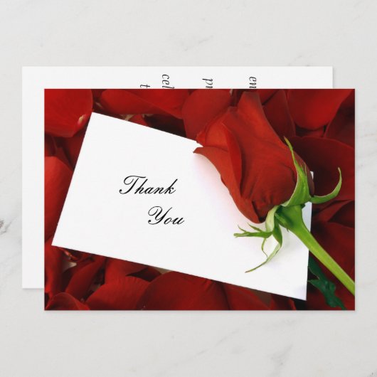 Elegant bedankt kaarten (Voorkant / Achterkant)