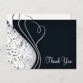 Elegant Bedankt kaarten (Voorkant / Achterkant)