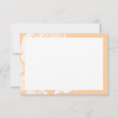 ELEGANT BEDANKT Moderne rozen floral beige roze (Achterkant)