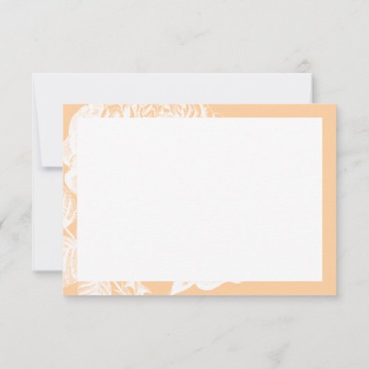 ELEGANT BEDANKT Moderne rozen floral beige roze (Achterkant)