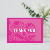 ELEGANT BEDANKT Moderne rozen floral  roze (Staand voorkant)