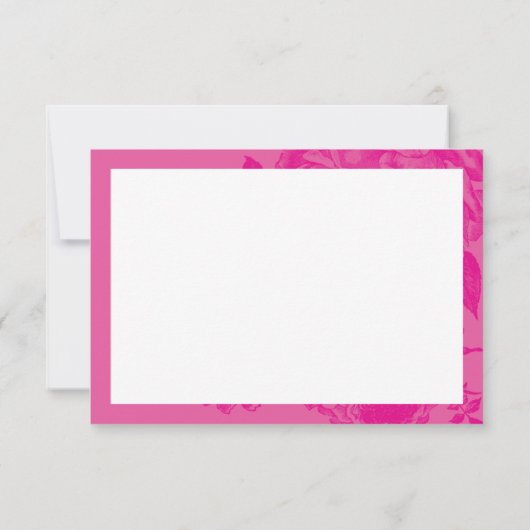 ELEGANT BEDANKT Moderne rozen floral  roze (Achterkant)