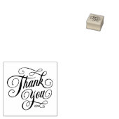 Elegant bedankt script rubberstempel (Gestempeld)