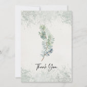 Elegant  Bedankt Stationery Kaart (Voorkant)