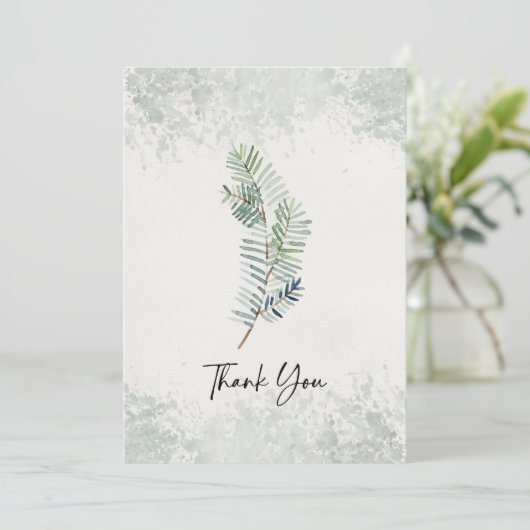 Elegant  Bedankt Stationery Kaart (Staand voorkant)