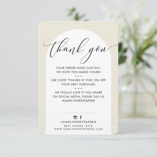 ELEGANT BEDANKT U DE moderne oergriffie zwart (Staand voorkant)