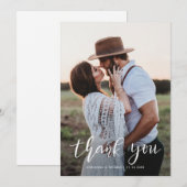 Elegant bedankt voor het vaste paar foto's bruilof (Voorkant / Achterkant)